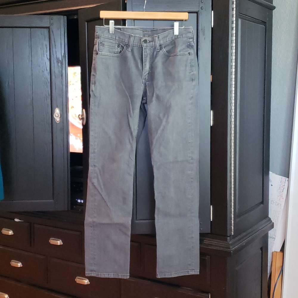 Levi's black gray wash jeans